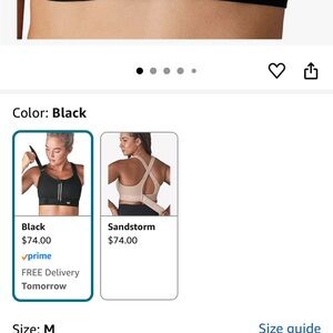 Black Sports Bra with Zipper